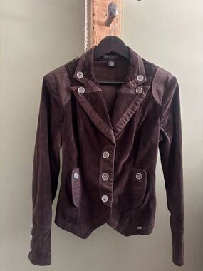 Point Zero / Chocolate Brown Corduroy  Blazer